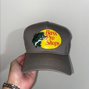 Bass pro shops grey mesh hat